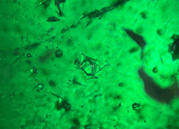 Fluid-inclusions-in-a-green-foil-back-topaz